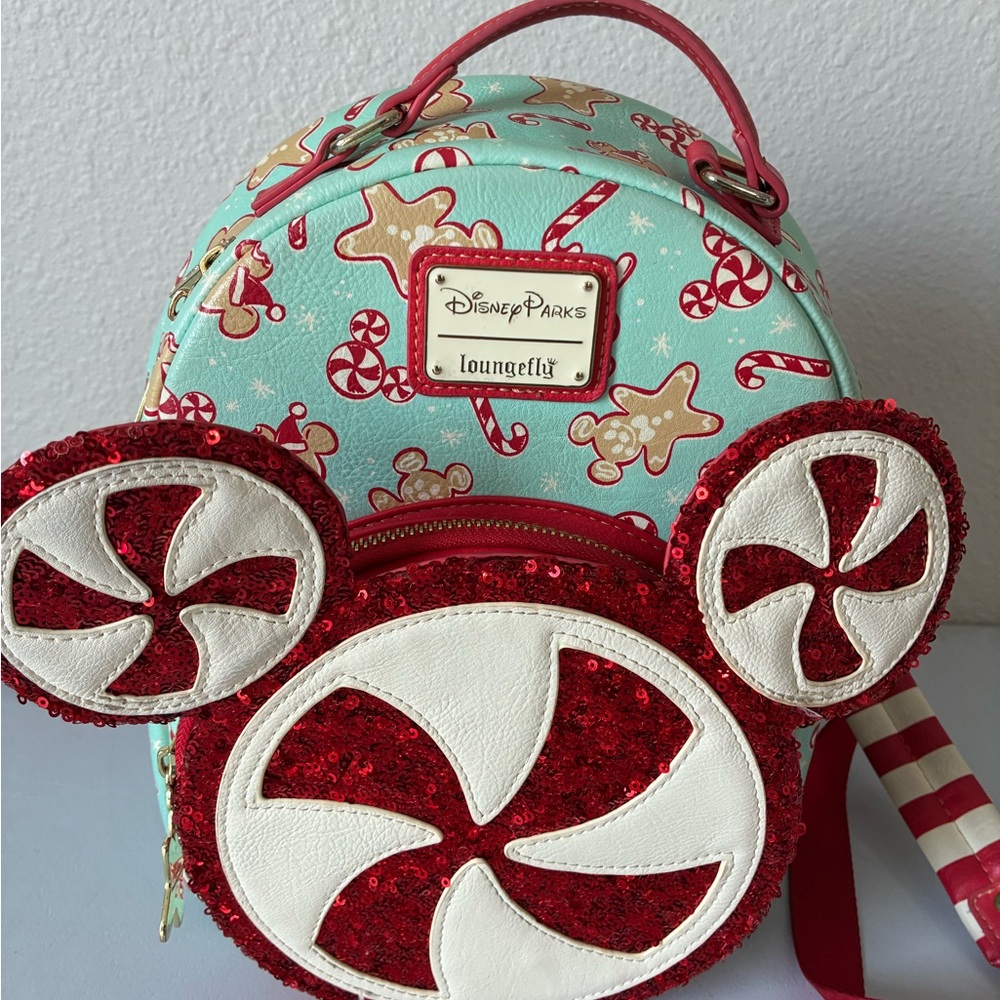 Disney Red and Mint Backpack